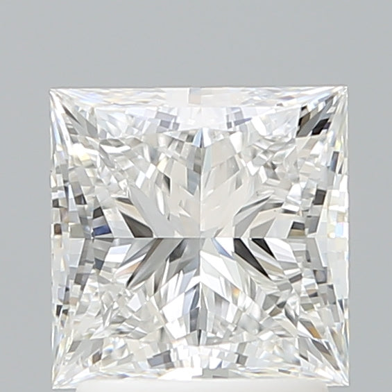 2.12 Carat Princess Shaped, Ideal Cut, E Color, VVS2 Clarity, IGI Certified Lab Grown Diamond