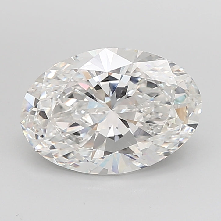 5.07 Carat Oval Shaped, Excellent Cut, E Color, VVS2 Clarity, IGI Certified Lab Grown Diamond