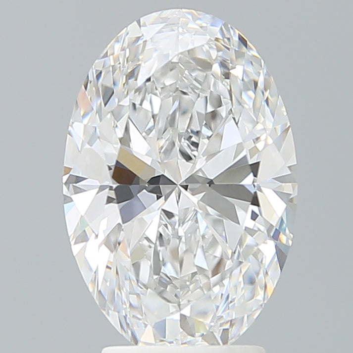 3.68 Carat Oval Shaped, Ideal Cut, D Color, VVS2 Clarity, IGI Certified Lab Grown Diamond