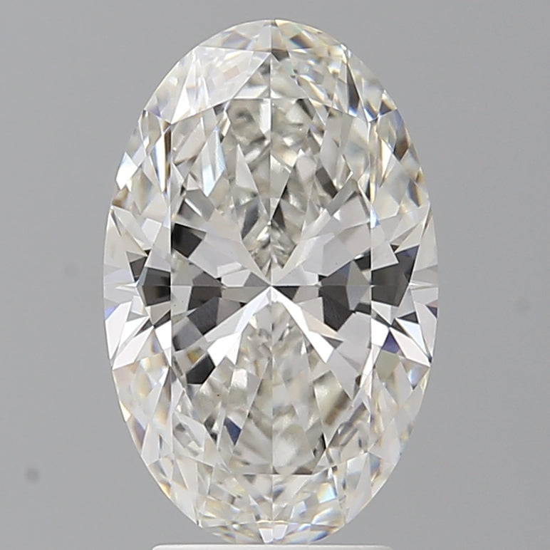 3.55 Carat Oval Shaped, Ideal Cut, F Color, VVS2 Clarity, IGI Certified Lab Grown Diamond