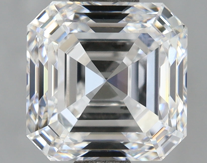 2.02 Carat Asscher Shaped, Ideal Cut, D Color, VVS1 Clarity, IGI Certified Lab Grown Diamond