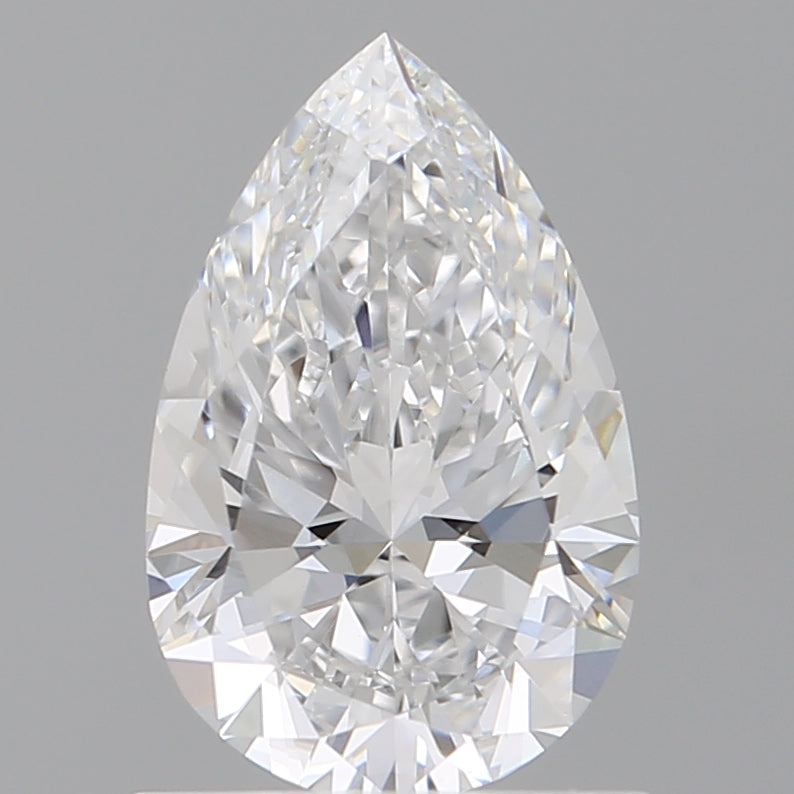 1.05 Carat Pear Shaped, Excellent Cut, D Color, VVS2 Clarity, IGI Certified Lab Grown Diamond
