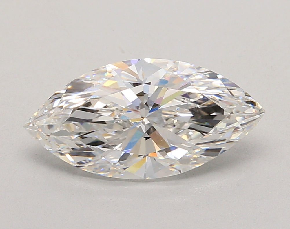 2.46 Carat Marquise Shaped, Ideal Cut, F Color, VVS2 Clarity, IGI Certified Lab Grown Diamond