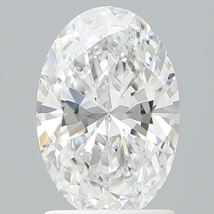 1.50 Carat Oval Shaped, Ideal Cut, D Color, VVS2 Clarity, IGI Certified Lab Grown Diamond