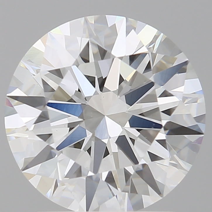 2.07 Carat Round Shaped, Ideal Cut, F Color, VVS2 Clarity, IGI Certified Lab Grown Diamond