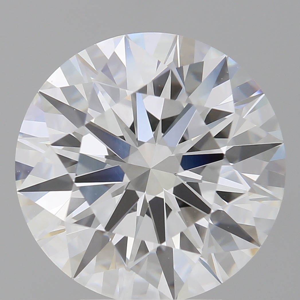 4.09 Carat Round Shaped, Ideal Cut, E Color, VVS2 Clarity, IGI Certified Lab Grown Diamond