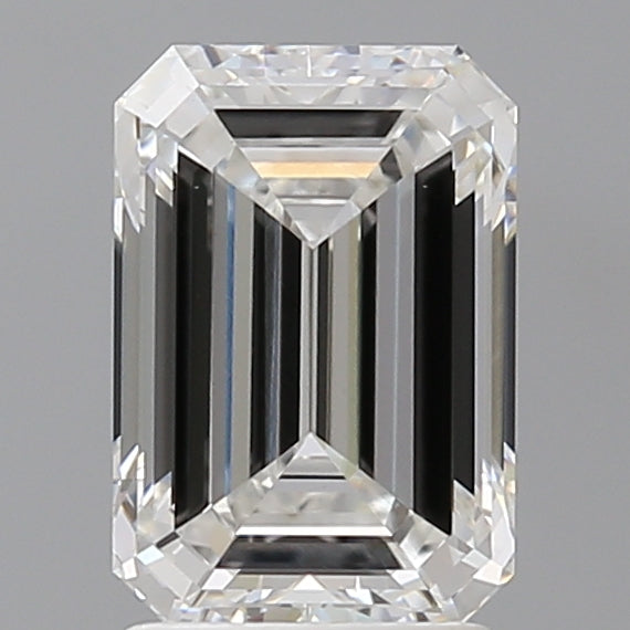 2.50 Carat Emerald Shaped, Ideal Cut, E Color, VVS2 Clarity, IGI Certified Lab Grown Diamond