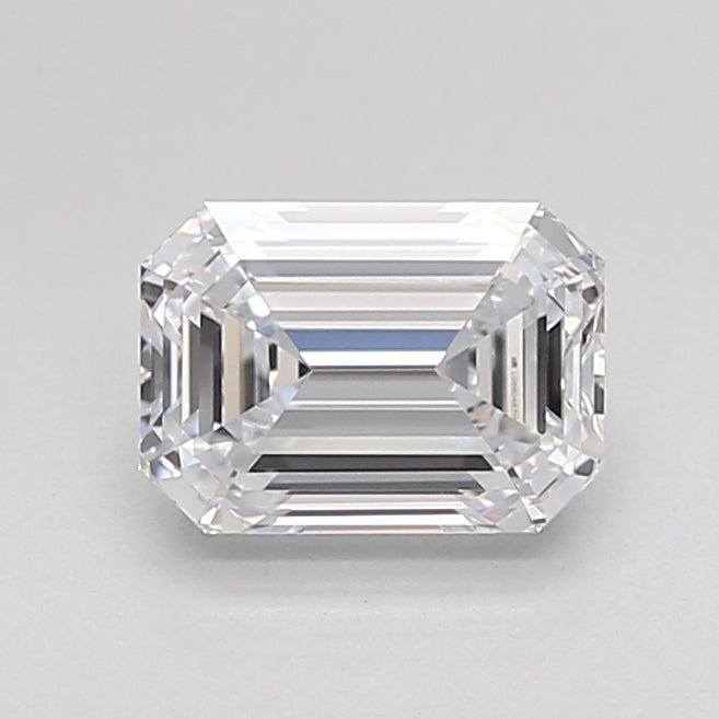 1.51 Carat Emerald Shaped, Ideal Cut, E Color, VVS1 Clarity, IGI Certified Lab Grown Diamond
