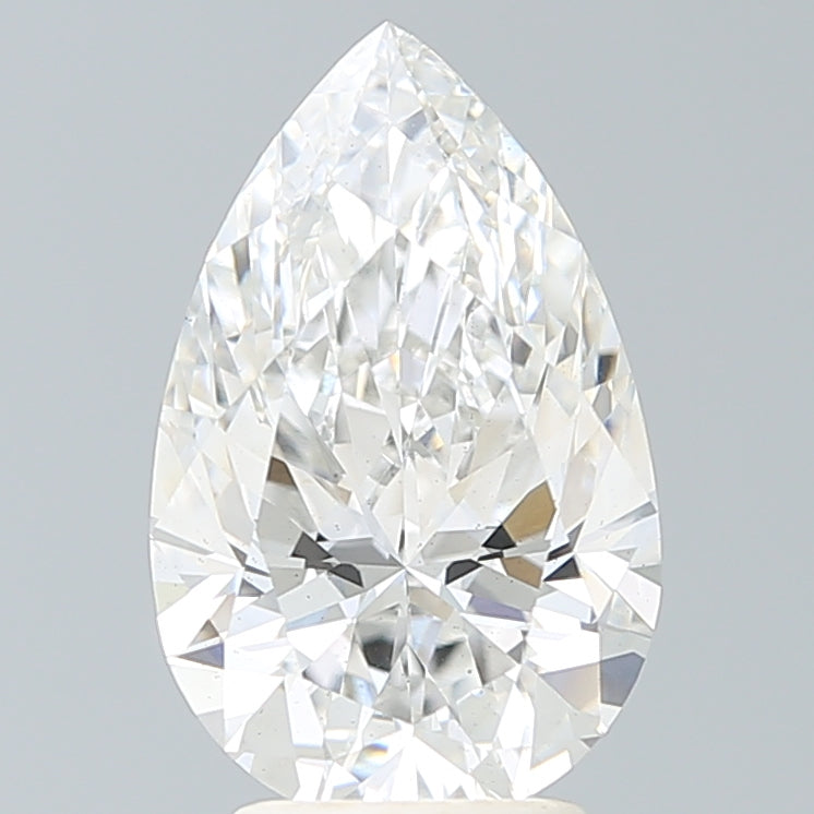3.36 Carat Pear Shaped, Ideal Cut, F Color, VS1 Clarity, IGI Certified Lab Grown Diamond