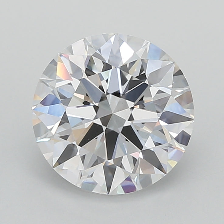 2.04 Carat Round Shaped, Ideal Cut, D Color, VVS2 Clarity, IGI Certified Lab Grown Diamond