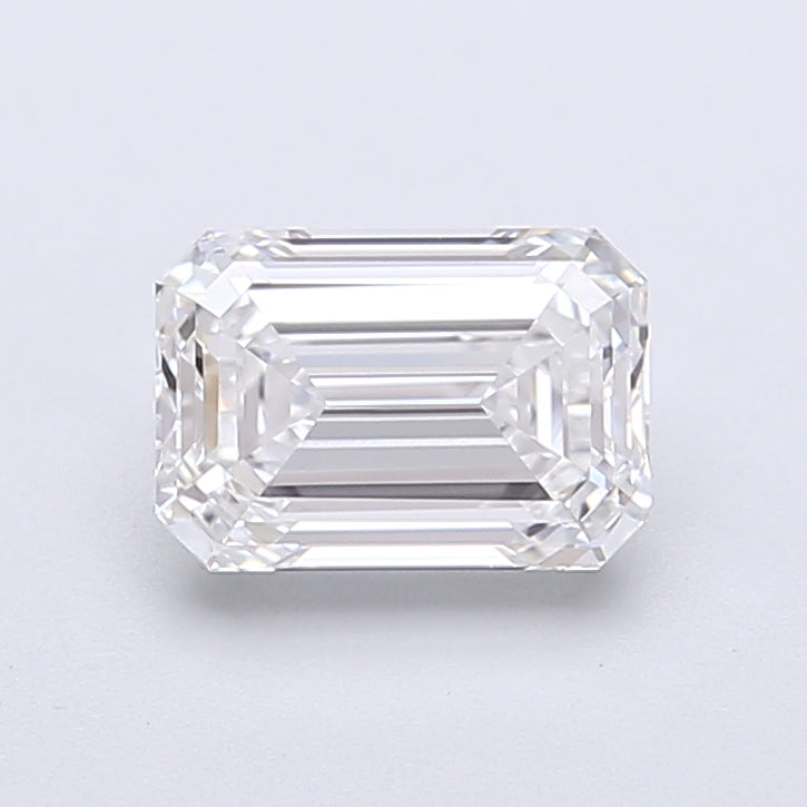 1.43 Carat Emerald Shaped, Very Good Cut, D Color, VVS2 Clarity, IGI Certified Lab Grown Diamond