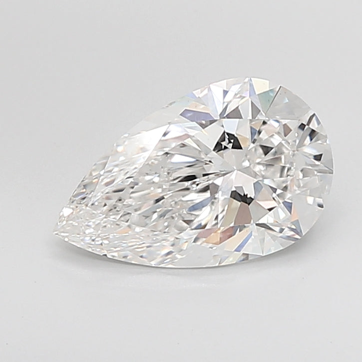 3.05 Carat Pear Shaped, Ideal Cut, E Color, VS1 Clarity, IGI Certified Lab Grown Diamond