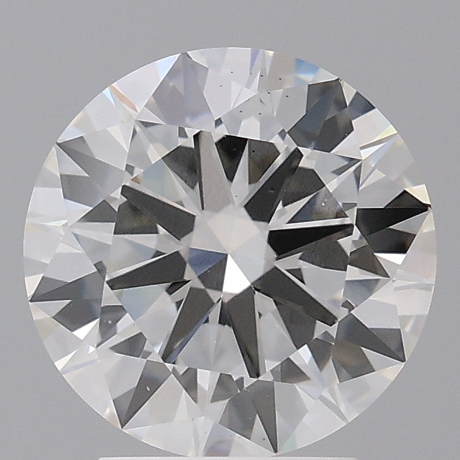 3.05 Carat Round Shaped, Excellent Cut, E Color, VS2 Clarity, IGI Certified Lab Grown Diamond