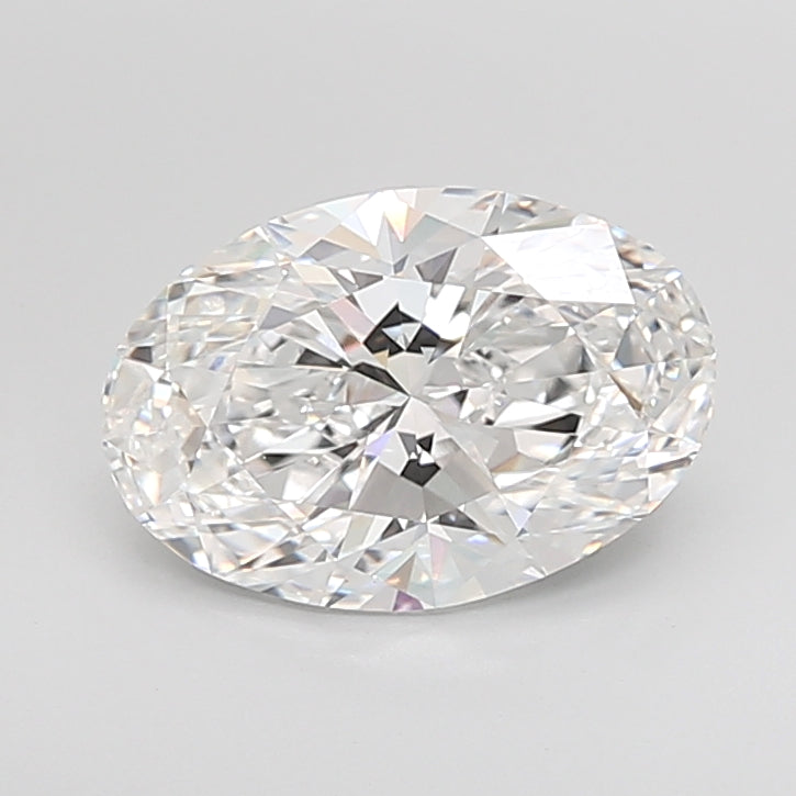 4.04 Carat Oval Shaped, Ideal Cut, D Color, VVS2 Clarity, IGI Certified Lab Grown Diamond