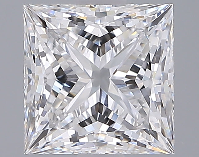 2.07 Carat Princess Shaped, Ideal Cut, E Color, VVS2 Clarity, IGI Certified Lab Grown Diamond