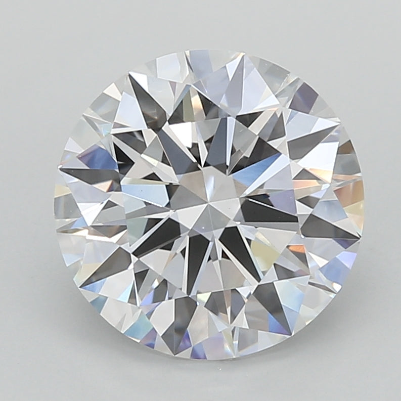 3.03 Carat Round Shaped, Ideal Cut, D Color, VVS2 Clarity, IGI Certified Lab Grown Diamond