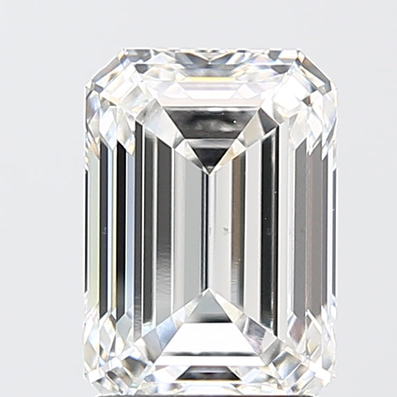 2.60 Carat Emerald Shaped, Ideal Cut, E Color, VS1 Clarity, IGI Certified Lab Grown Diamond