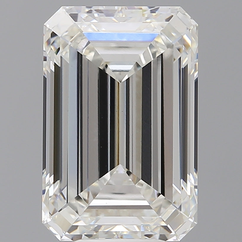 8.04 Carat Emerald Shaped, Ideal Cut, F Color, VVS2 Clarity, IGI Certified Lab Grown Diamond
