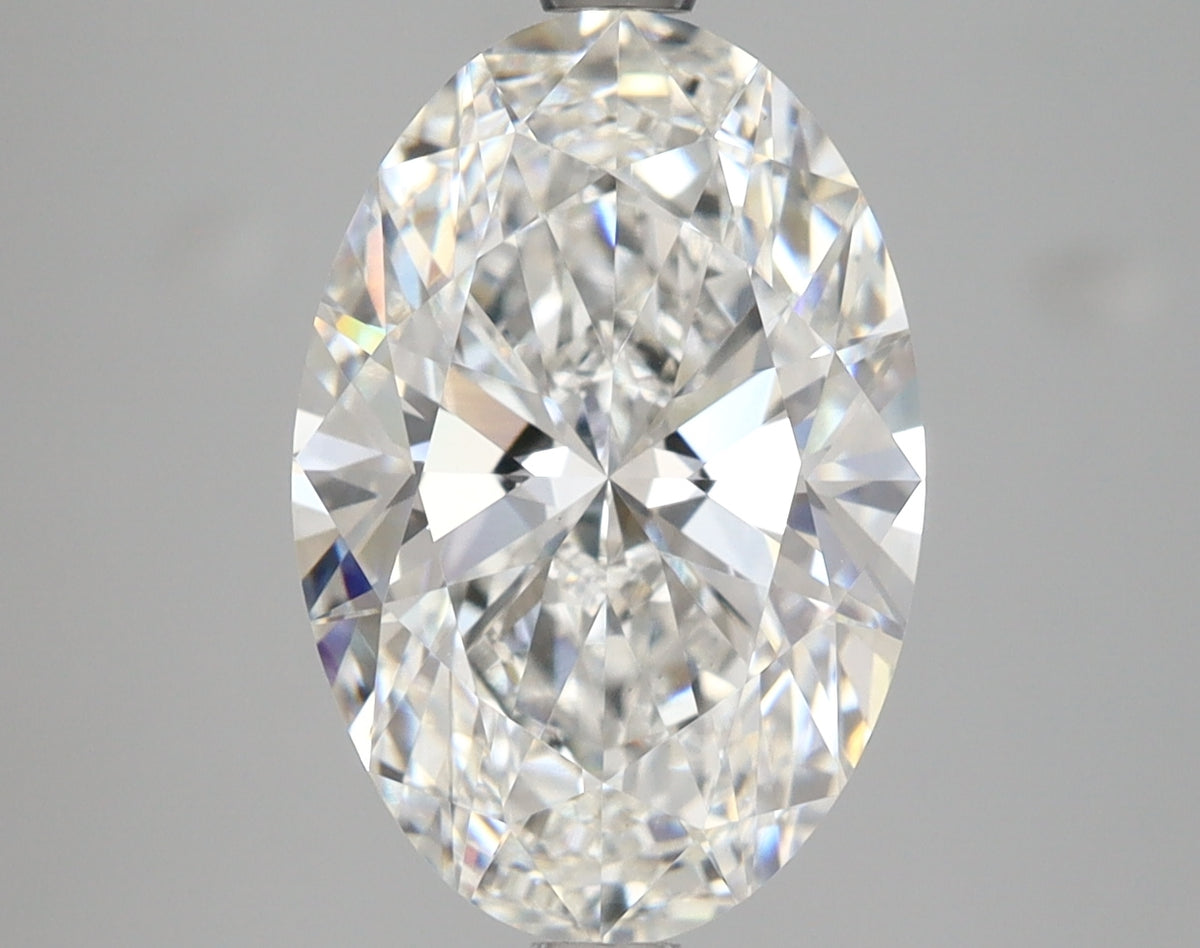 4.09 Carat Oval Shaped, Ideal Cut, E Color, VVS2 Clarity, IGI Certified Lab Grown Diamond