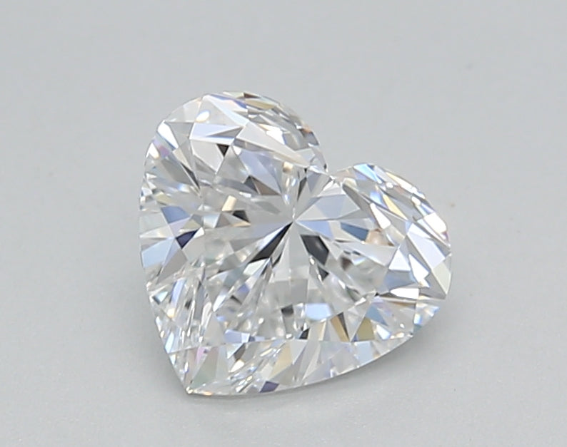 1.06 Carat Heart Shaped, Ideal Cut, D Color, VVS2 Clarity, IGI Certified Lab Grown Diamond