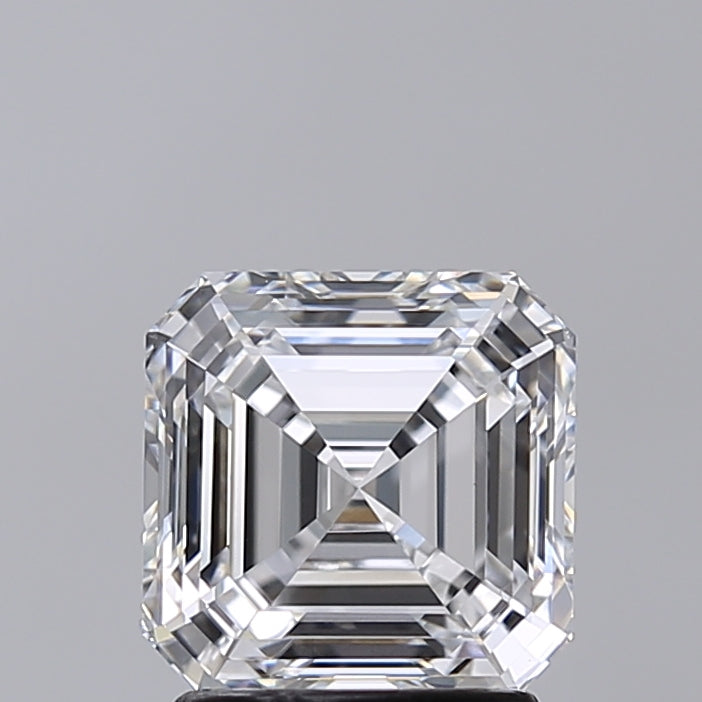 2.01 Carat Asscher Shaped, Very Good Cut, D Color, VVS2 Clarity, IGI Certified Lab Grown Diamond