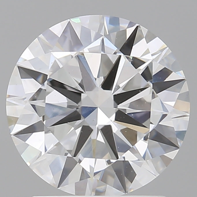 2.01 Carat Round Shaped, Excellent Cut, E Color, VS1 Clarity, IGI Certified Lab Grown Diamond