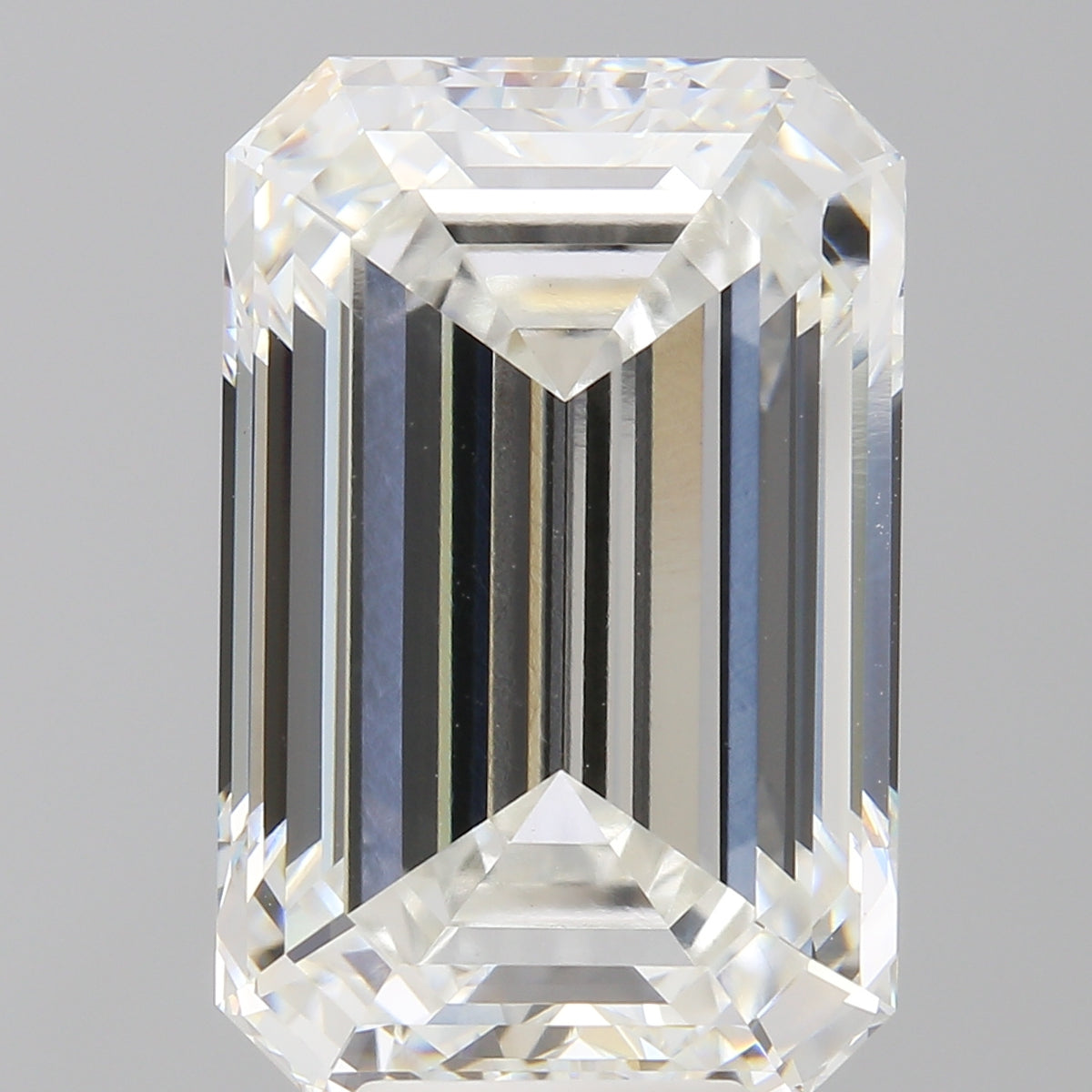 9.04 Carat Emerald Shaped, Ideal Cut, F Color, VVS2 Clarity, IGI Certified Lab Grown Diamond
