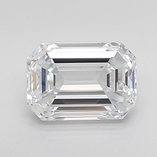 1.51 Carat Emerald Shaped, Ideal Cut, E Color, VVS2 Clarity, IGI Certified Lab Grown Diamond