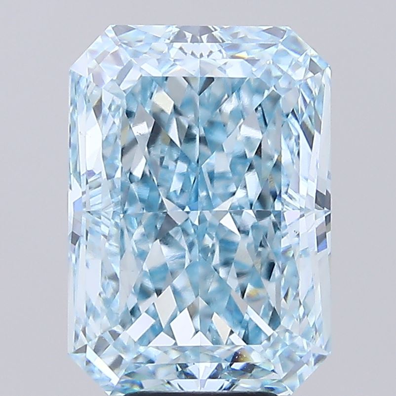 8.18 Carat Radiant Shaped, Ideal Cut, VVS2 Clarity, IGI Certified Lab Grown Diamond