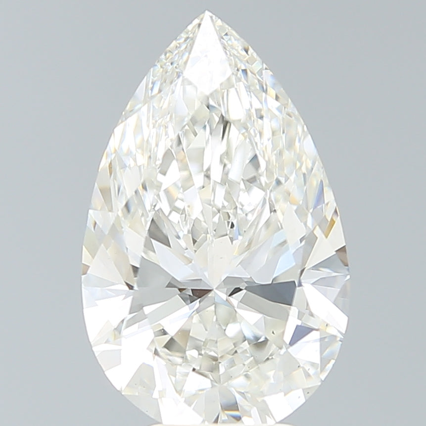 5.28 Carat Pear Shaped, Ideal Cut, G Color, VS1 Clarity, IGI Certified Lab Grown Diamond