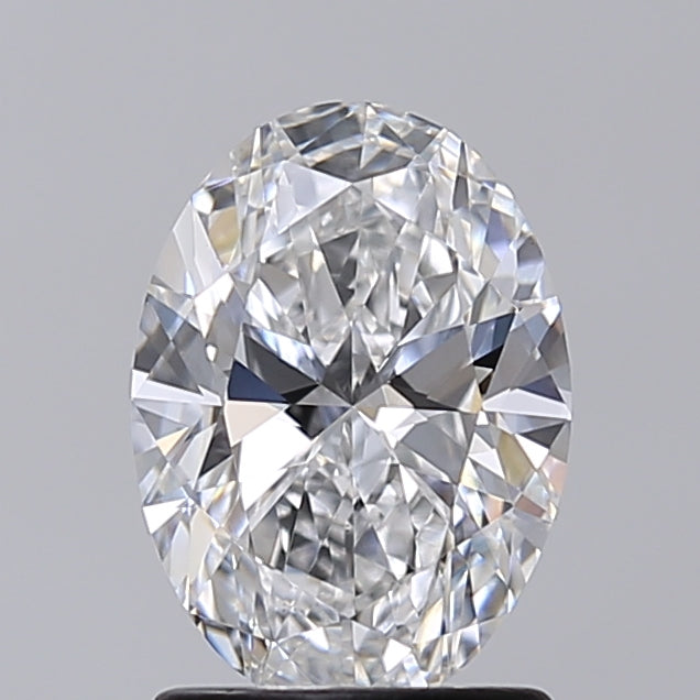 1.50 Carat Oval Shaped, Very Good Cut, D Color, VVS2 Clarity, IGI Certified Lab Grown Diamond