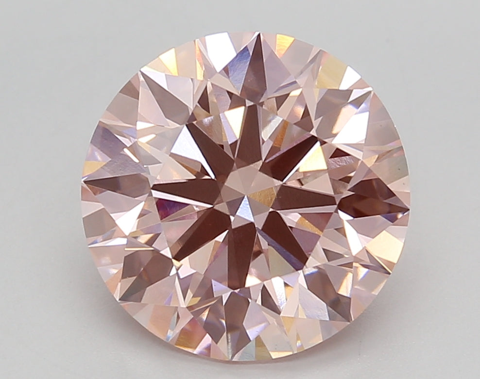 4.04 Carat Round Shaped, Ideal Cut, VVS2 Clarity, IGI Certified Lab Grown Diamond