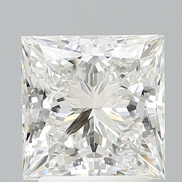 2.62 Carat Princess Shaped, Ideal Cut, F Color, VVS2 Clarity, IGI Certified Lab Grown Diamond