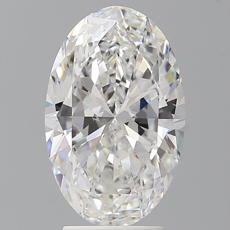3.55 Carat Oval Shaped, Ideal Cut, E Color, VVS2 Clarity, IGI Certified Lab Grown Diamond