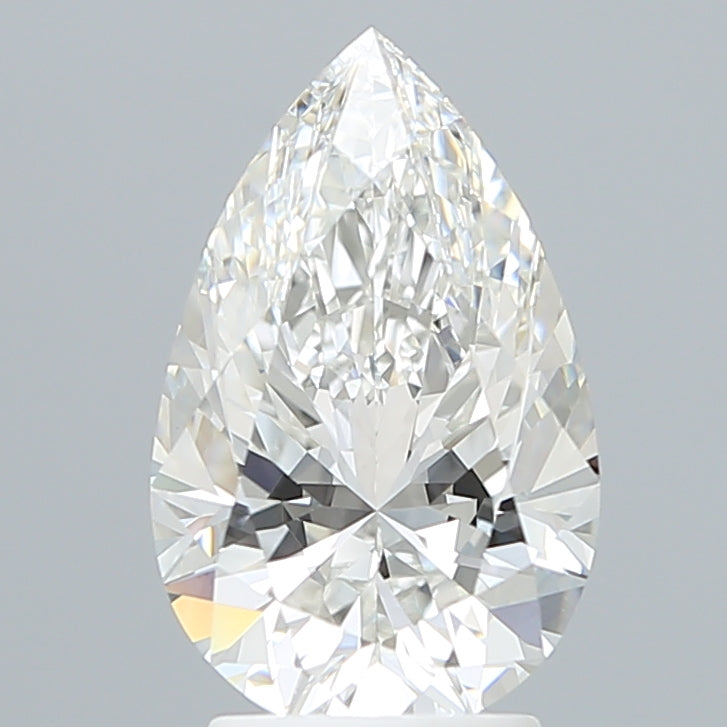 3.12 Carat Pear Shaped, Excellent Cut, E Color, VVS2 Clarity, IGI Certified Lab Grown Diamond