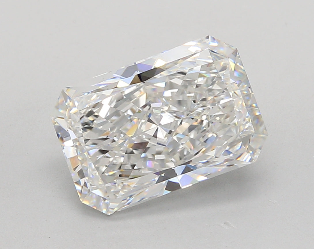 4.05 Carat Radiant Shaped, Ideal Cut, E Color, VVS2 Clarity, IGI Certified Lab Grown Diamond