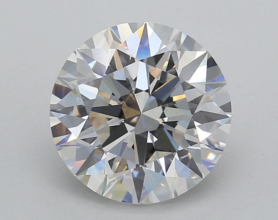 3.03 Carat Round Shaped, Ideal Cut, E Color, VS1 Clarity, IGI Certified Lab Grown Diamond