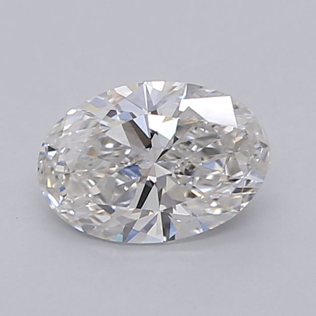 1.00 Carat Oval Shaped, Ideal Cut, F Color, VVS2 Clarity, IGI Certified Lab Grown Diamond