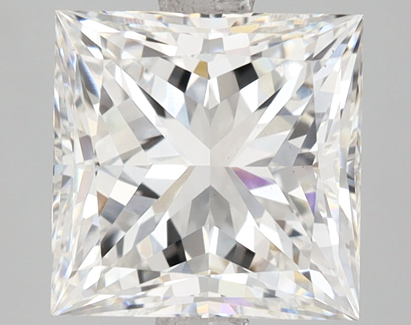 2.88 Carat Princess Shaped, Ideal Cut, F Color, VS1 Clarity, IGI Certified Lab Grown Diamond