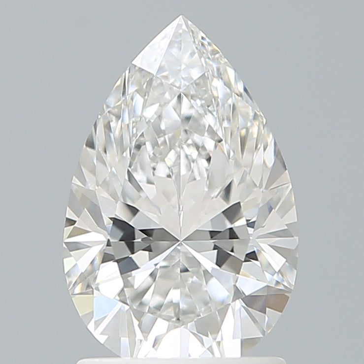 1.60 Carat Pear Shaped, Ideal Cut, E Color, VVS2 Clarity, IGI Certified Lab Grown Diamond
