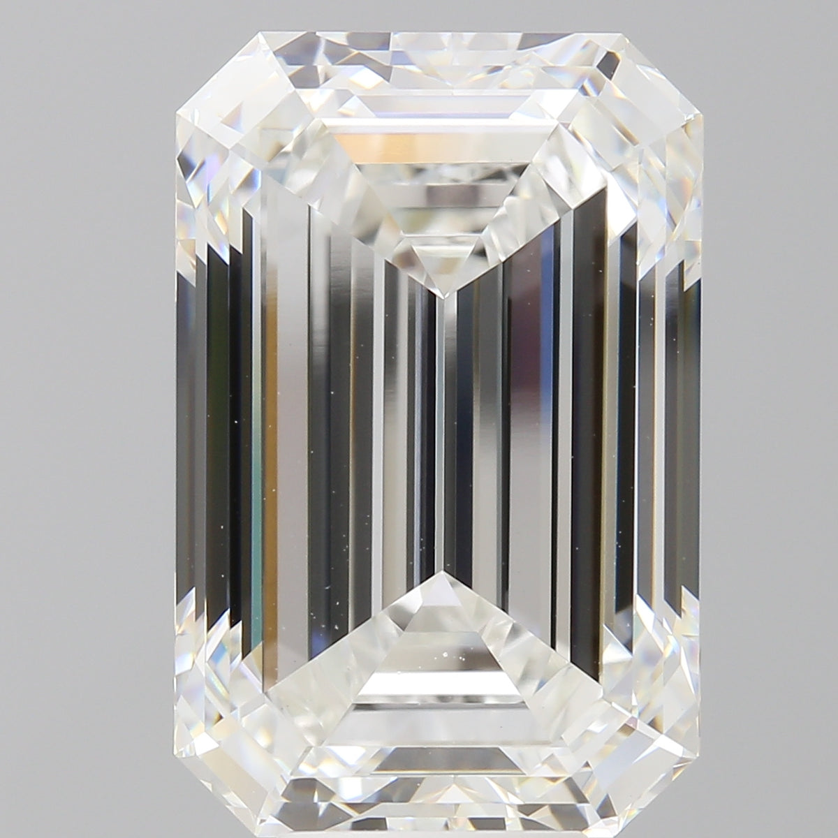 10.07 Carat Emerald Shaped, Ideal Cut, F Color, VVS2 Clarity, IGI Certified Lab Grown Diamond