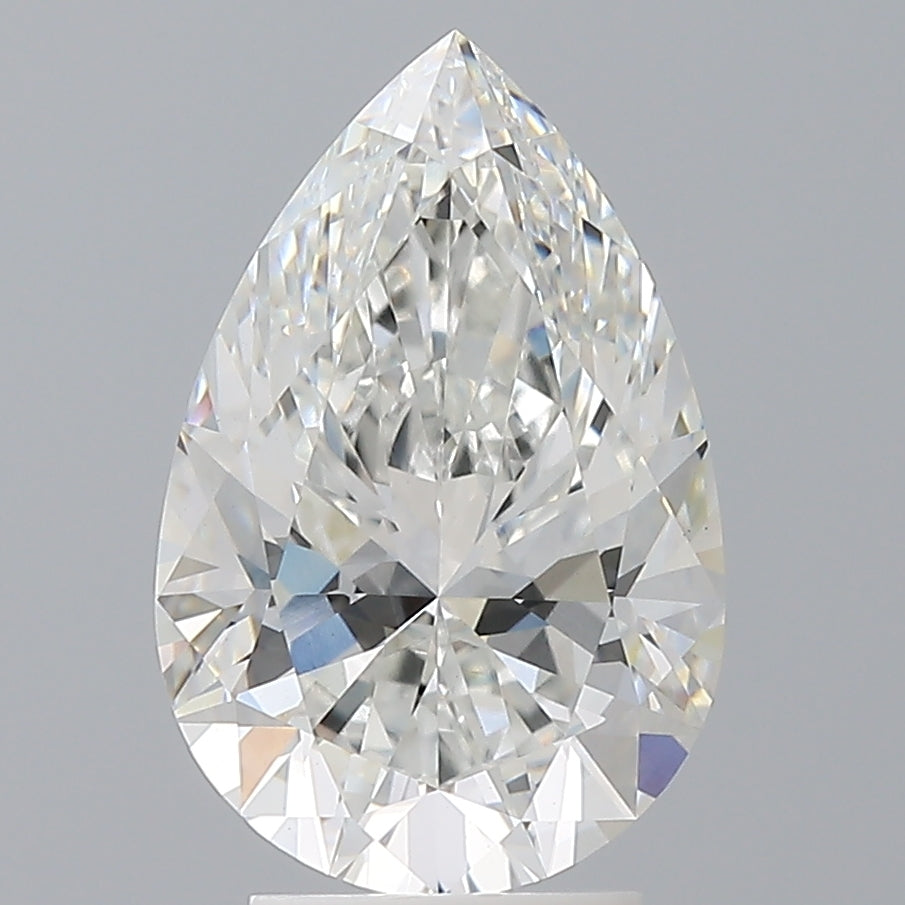 3.59 Carat Pear Shaped, Ideal Cut, E Color, VS1 Clarity, IGI Certified Lab Grown Diamond