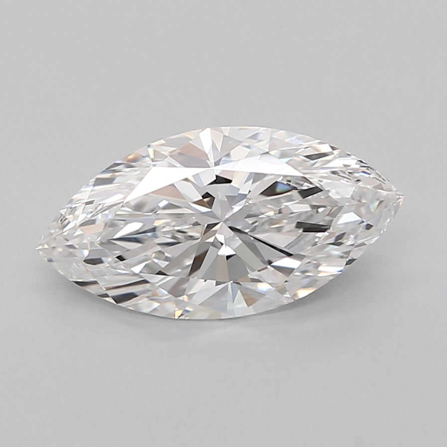 2.03 Carat Marquise Shaped, Ideal Cut, E Color, VVS2 Clarity, IGI Certified Lab Grown Diamond