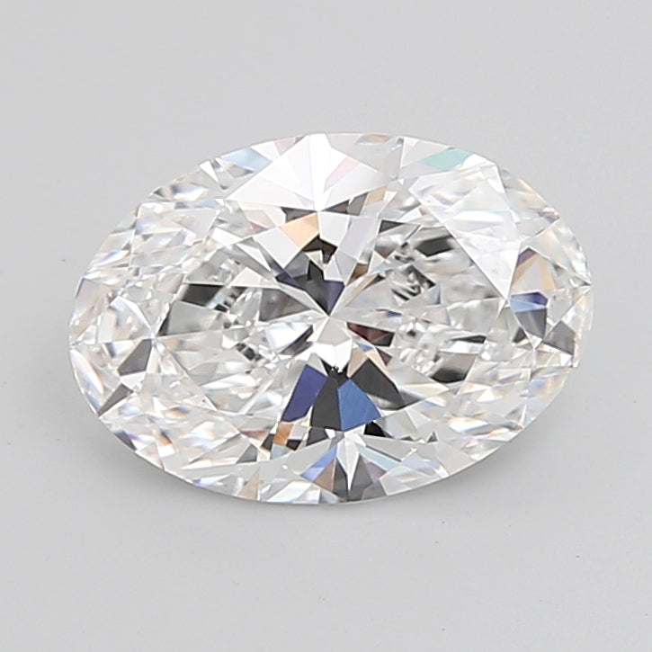 5.07 Carat Oval Shaped, Ideal Cut, D Color, VVS2 Clarity, IGI Certified Lab Grown Diamond
