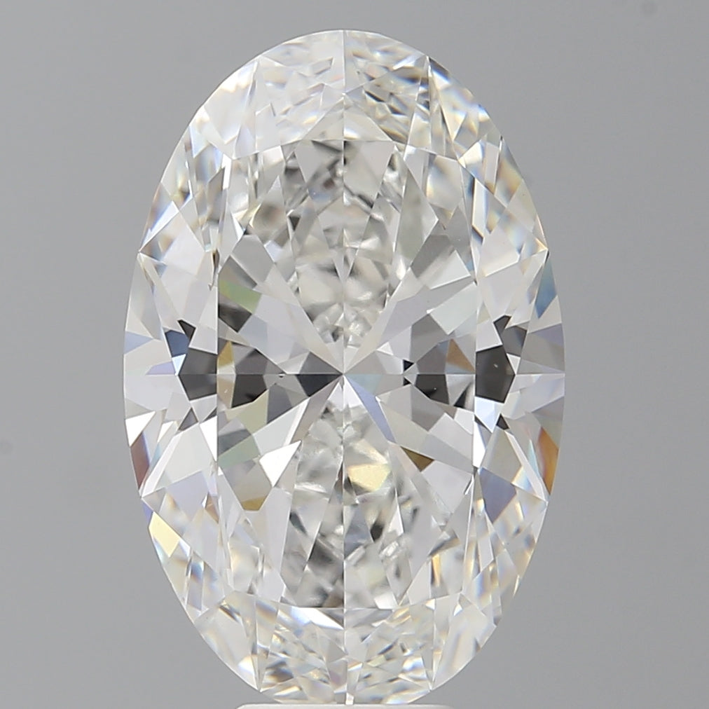 8.09 Carat Oval Shaped, Ideal Cut, F Color, VVS2 Clarity, IGI Certified Lab Grown Diamond