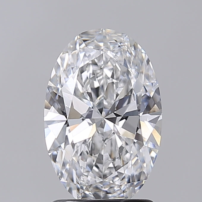 1.52 Carat Oval Shaped, Excellent Cut, D Color, VVS2 Clarity, IGI Certified Lab Grown Diamond