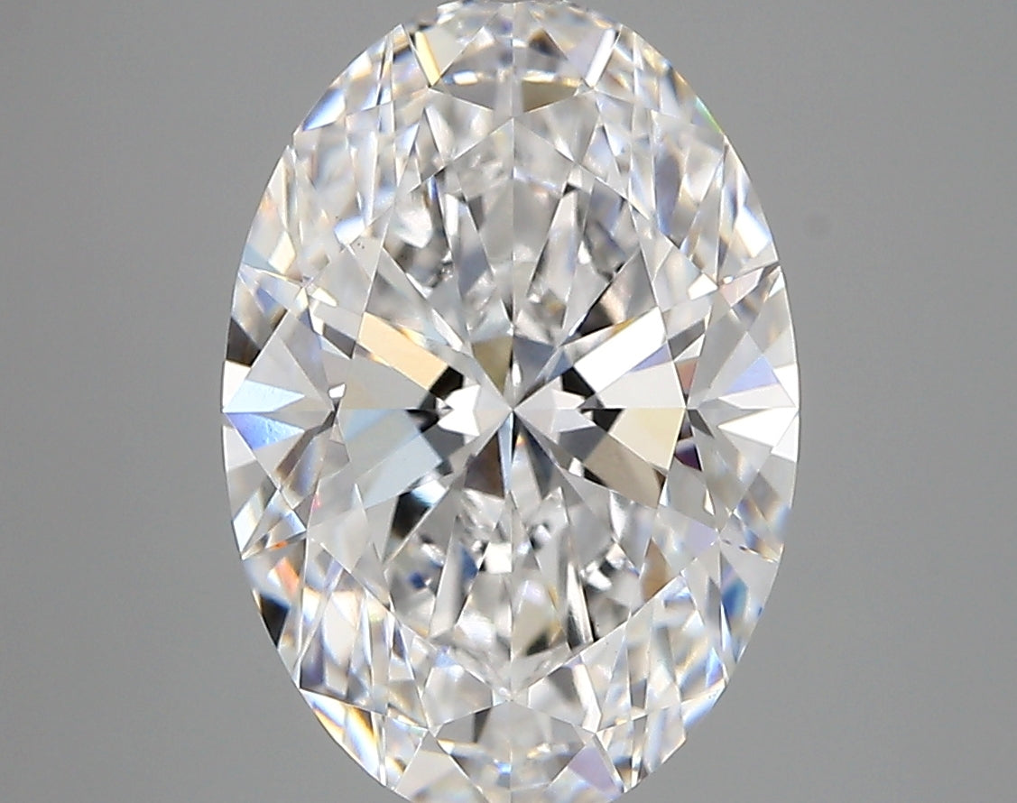 4.26 Carat Oval Shaped, Very Good Cut, D Color, VVS2 Clarity, IGI Certified Lab Grown Diamond
