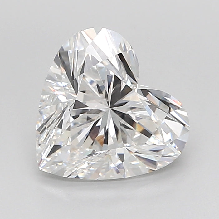3.05 Carat Heart Shaped, Ideal Cut, D Color, VS1 Clarity, IGI Certified Lab Grown Diamond