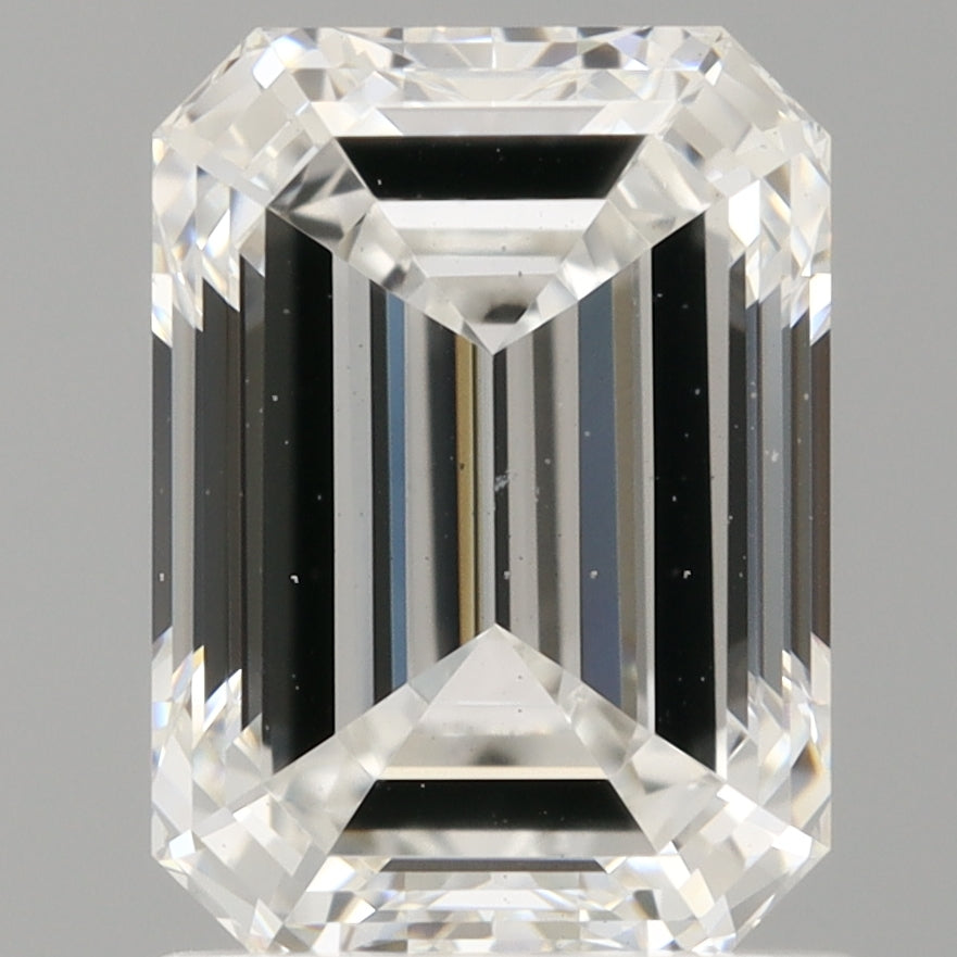 1.58 Carat Emerald Shaped, Ideal Cut, D Color, VS1 Clarity, IGI Certified Lab Grown Diamond