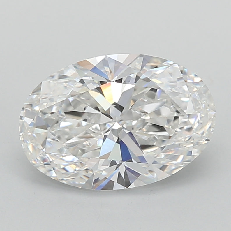 2.08 Carat Oval Shaped, Ideal Cut, E Color, VVS2 Clarity, IGI Certified Lab Grown Diamond